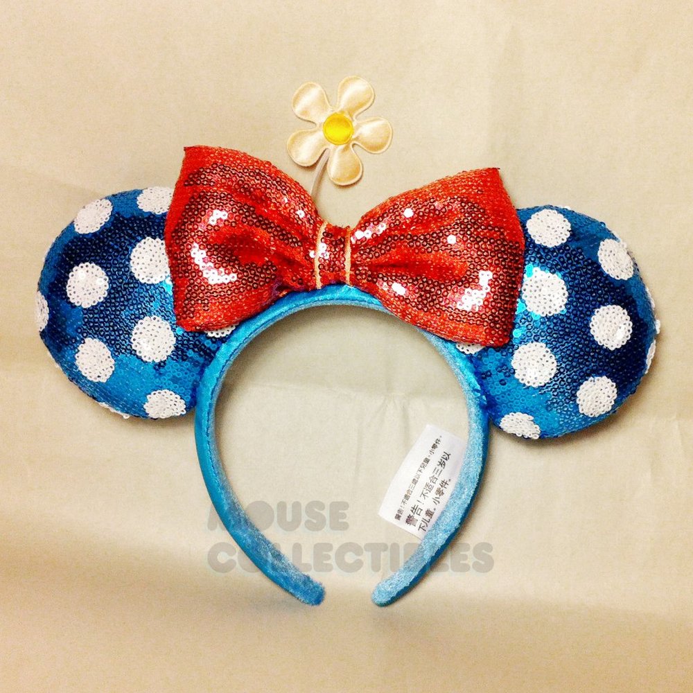 Retired Disney Parks Classic Minnie Mouse Sequin Ears Headband